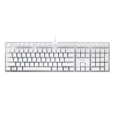 Adesso® USB-C® Full-Sized Mechanical Keyboard with CoPilot AI™ Hotkey, Backlit, Multi-OS, EasyTouch 680, White