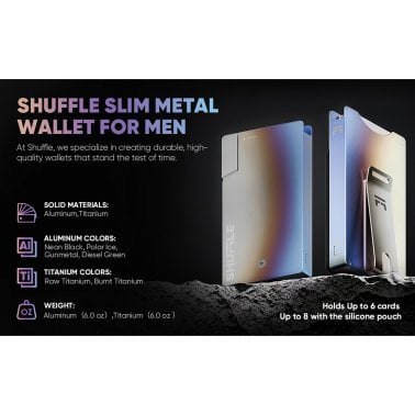 Shuffle® Card Wallet 1.0 (Burnt Titanium)