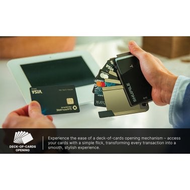 Shuffle® Card Wallet 1.0 (Raw Titanium)