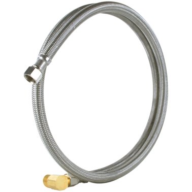 Certified Appliance Accessories Braided Stainless Steel Dishwasher Connector with Elbow, 8ft