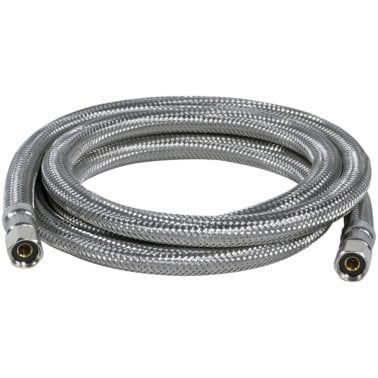 Certified Appliance Accessories Braided Stainless Steel Ice Maker Connector, 6ft