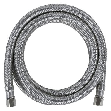 Certified Appliance Accessories Braided Stainless Steel Ice Maker Connector, 7ft