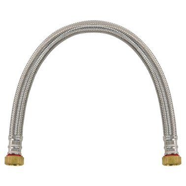 Certified Appliance Accessories Braided Stainless Steel Water Heater Connector, 1.5ft