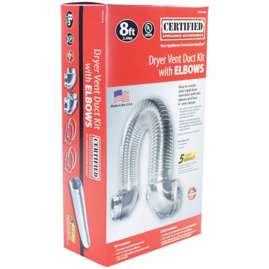 Certified Appliance Accessories® Dryer Vent Duct Kit with Elbows