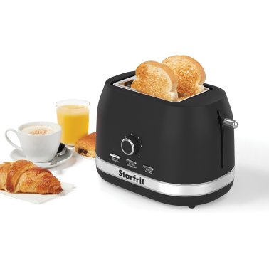 Starfrit® 850-Watt 2-Slice Toaster, Black