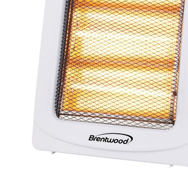 Brentwood® Kool Zone H-Q1000Q 1,000-Watt-Max Portable Quartz Space Heater, White