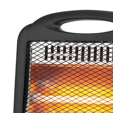 Brentwood® Kool Zone H-Q600BK 600-Watt-Max Portable Quartz Space Heater, Black