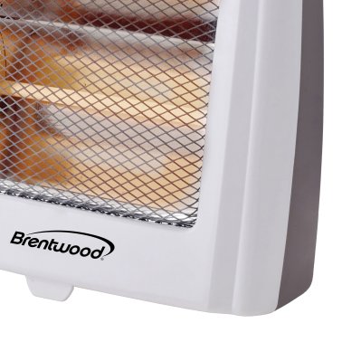 Brentwood® Kool Zone H-Q 801W 800-Watt-Max Portable Quartz Space Heater, White