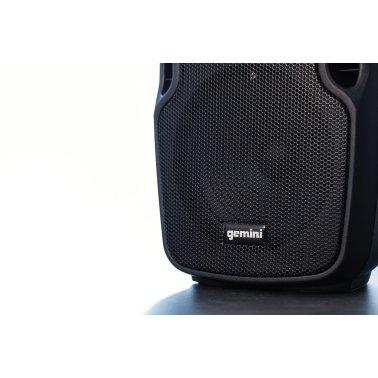Gemini® AS-08TOGO Portable Bluetooth® PA Speaker with Integrated Mixer and Wired Microphone, Black