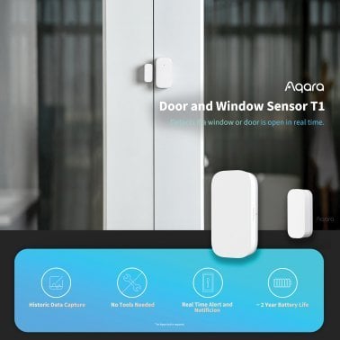 Aqara® Smart Door and Window Sensor T1, White