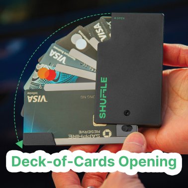Shuffle® Card Wallet 1.0 (Neon Black)