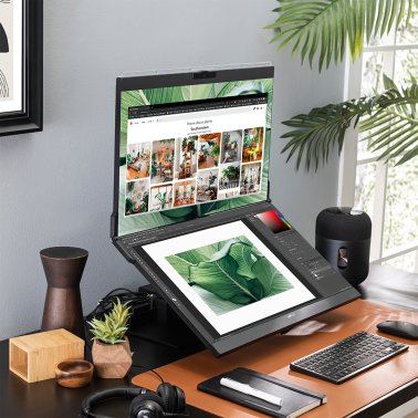 Mobile Pixels Geminos™ X 1440p 24-In. Dual-Screen Desktop Monitor