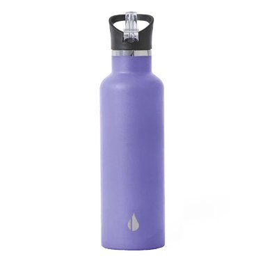 Elemental® Classic Stainless Steel 25-Oz. Water Bottle Thermos with Screw-on Lid and Metal Ring (Lavender)