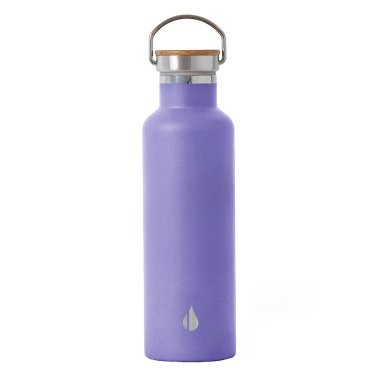 Elemental® Classic Stainless Steel 25-Oz. Water Bottle Thermos with Screw-on Lid and Metal Ring (Lavender)