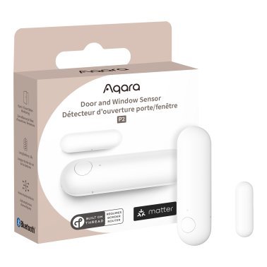 Aqara® Matter™ and Thread® Smart Door and Window Sensor P2, White