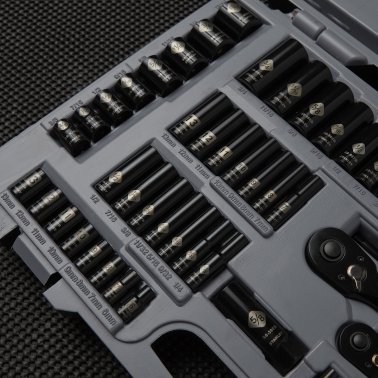 STANLEY® 69-Piece Black-Chrome Socket Set, 92-824