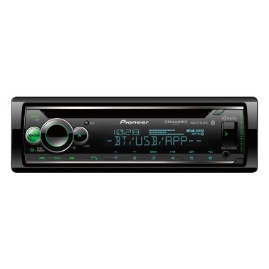 Pioneer® DEH-S7200BHS Car In-Dash Unit, Single-DIN CD Receiver with Bluetooth®, HD Radio™, Alexa®, and SiriusXM® Ready