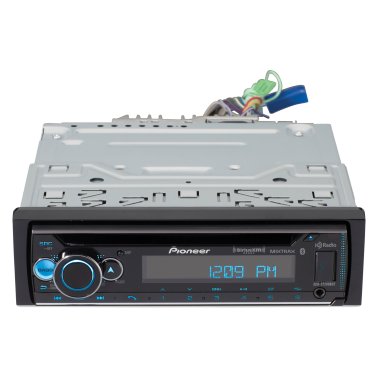 Pioneer® DEH-S7200BHS Car In-Dash Unit, Single-DIN CD Receiver with Bluetooth®, HD Radio™, Alexa®, and SiriusXM® Ready