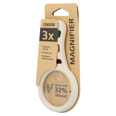 CARSON® MagnetMag™ Handheld Magnetic Magnifier with Handle Made with Real Wheat