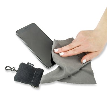 CARSON® Stuff-It™ Pro Portable 8-In. x 8-In. Microfiber Lens Cleaning Cloth