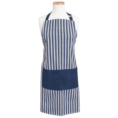 Better Houseware Adjustable Striped Apron (Blue)