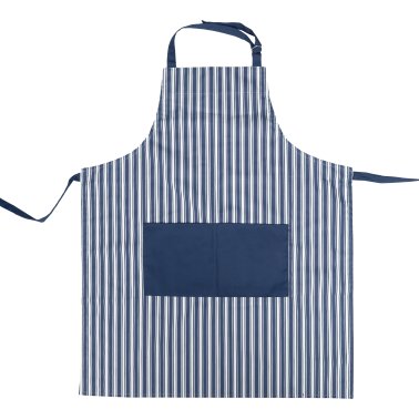 Better Houseware Adjustable Striped Apron (Blue)