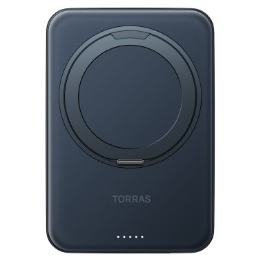 TORRAS® 5,000-mAh Ostand Wireless Power Bank (Black)