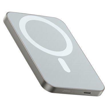 TORRAS® 5,000-mAh Ostand Wireless Power Bank (Titanium Gray)