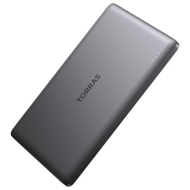 TORRAS® MiniMag 5,000-mAh Wireless Power Bank, Titanium Gray