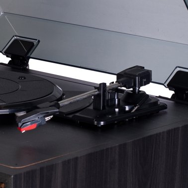 Memorex® Nostalgic 7-in-1 Dual-Bluetooth® Music Center with Turntable, AM/FM Radio, and CD/Cassette Player, JC-3719AA