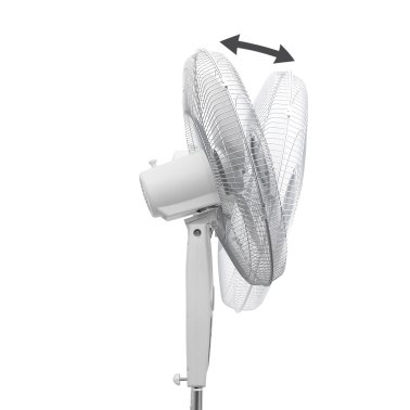 BLACK+DECKER™ 18-In. 3-Speed Oscillating Stand Fan with Remote, BFSR18 (White)