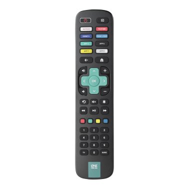 One For All® Replacement Remote for Roku® TVs, Black, URC 4923