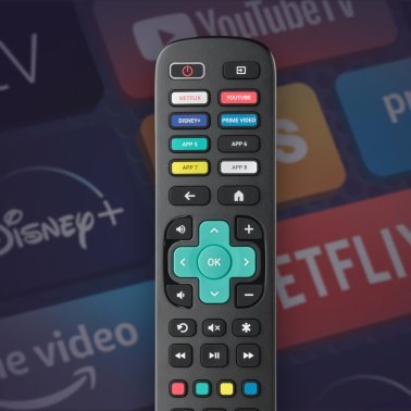 One For All® Replacement Remote for Roku® TVs, Black, URC 4923