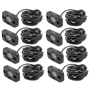 Heise LED Lighting Systems® Marine/Powersports RGB Accent Light Kit (8 Pack)