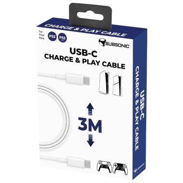 Subsonic Charge and Play USB-C® to USB-C® Cable for PS5™
