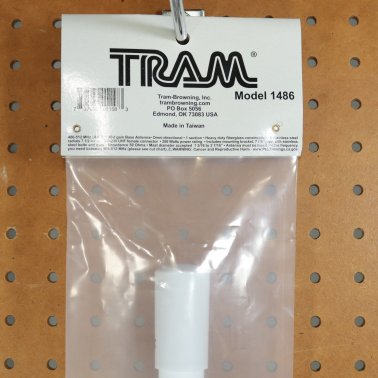Tram® 200-Watt Pretuned 400 MHz to 495 MHz UHF Fiberglass Base Antenna with 50-Ohm UHF SO-239 Connector, 39 In. Tall (Stainless Steel)