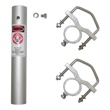 Tram® 200-Watt Pretuned 400 MHz to 495 MHz UHF Fiberglass Base Antenna with 50-Ohm UHF SO-239 Connector, 39 In. Tall (Stainless Steel)