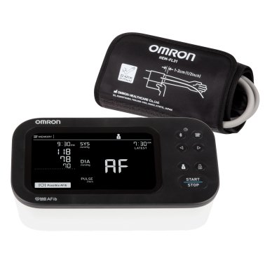 Omron® 10 Series® Bluetooth® Upper Arm Blood Pressure Monitor and Cuff with Wide Backlit LCD Display, Omron® App, TruRead technology, FSA/HSA Eligible