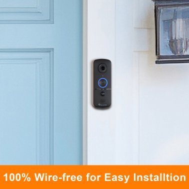 Toucan® V3 Wireless 1080p Video Doorbell with Chime – No Monthly Fee Required