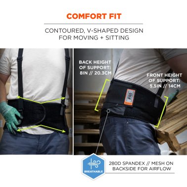 Ergodyne® ProFlex® 100 Spandex Back-Support Brace (Medium)