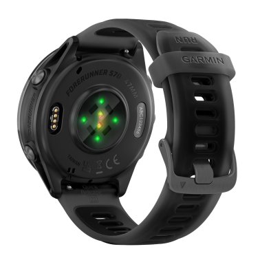 Garmin® Forerunner® 570 GPS Smartwatch with 47-mm Case, Bluetooth®, AMOLED, Health/Fitness, Navigation, Music, 5 ATM (Slate Gray/Black)