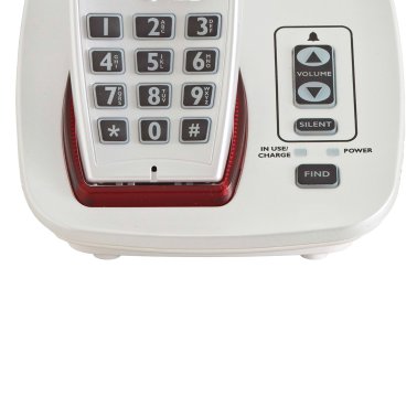 Clarity® 1-Cordless Handset DECT 6.0 50-dB Amplified/Expandable Phone System for Landline, Big Buttons, Talking Caller ID/Dial Pad, and Loud Ringer