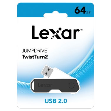 Lexar® JumpDrive® TwistTurn2 USB 2.0 Flash Drive (64 GB)