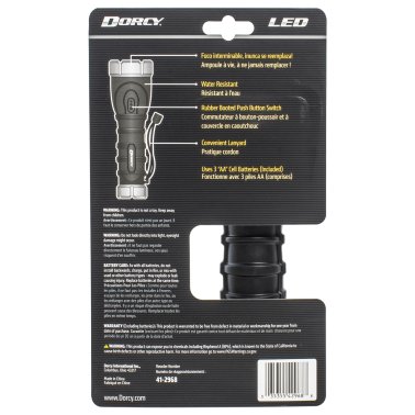 Dorcy® 250-Lumen TPE-Rubber LED Flashlight
