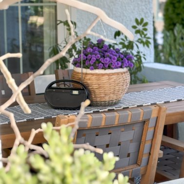 GPX® AM/FM Portable Clock Radio, Black, R602B