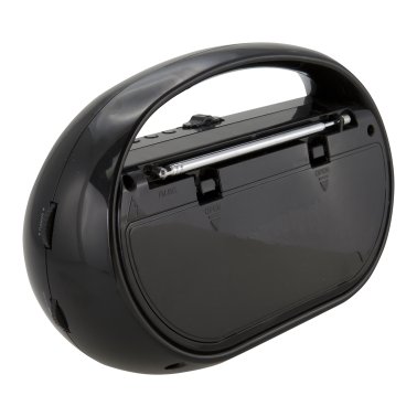 GPX® AM/FM Portable Clock Radio, Black, R602B