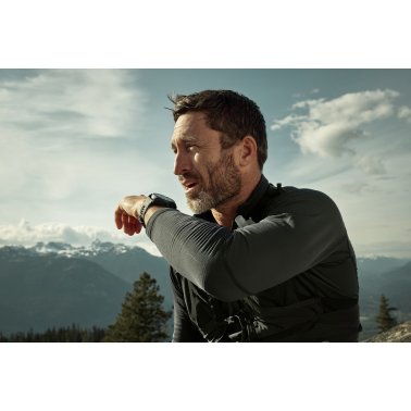 Garmin® fēnix 8 Pro AMOLED Sapphire Multisport 47-mm GPS Watch with InReach® Technology and Silicone Band (Graphite/Black)