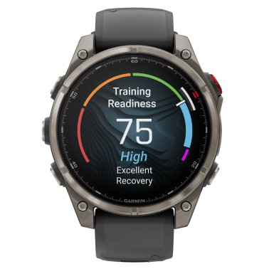 Garmin® fēnix 8 Pro AMOLED Sapphire Multisport 47-mm GPS Watch with InReach® Technology and Silicone Band (Graphite/Black)