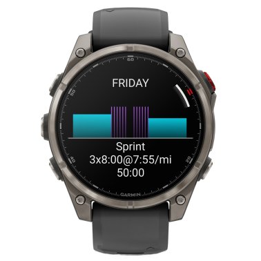 Garmin® fēnix® 8 Pro Sapphire Multisport GPS Smartwatch with 51-mm Case, Bluetooth®, AMOLED, inReach®, and Navigation (Graphite/Black)