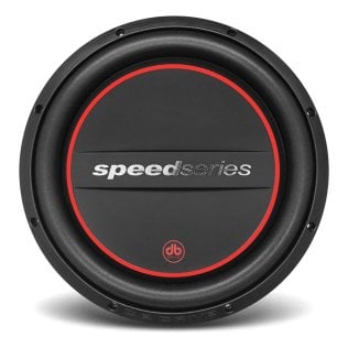 DB Drive™ Speed Series Dual-Voice-Coil Shallow-Mount Subwoofer (SPF12D4, 12 Inch, 1,000 Watts)